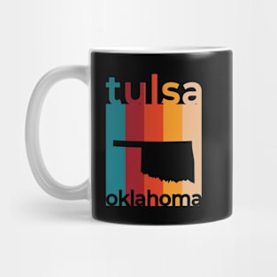 Tulsa Oklahoma Retro Mug